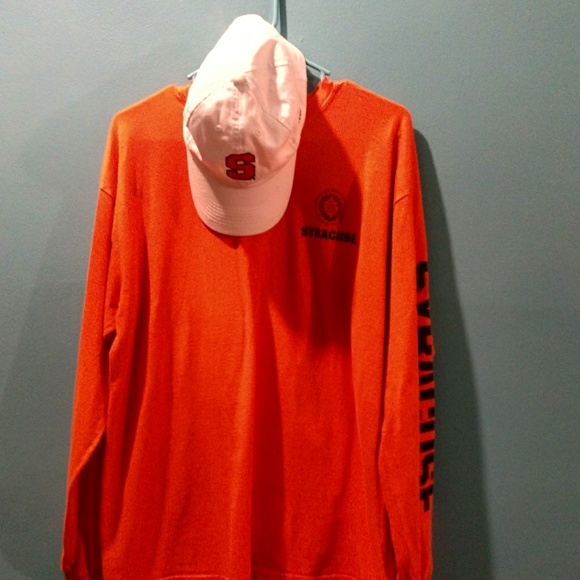 Syracuse Orangemen Shirt size Large w Hat - Picture 1 of 8
